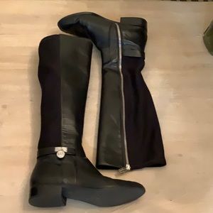 Michael Kors tall black ridding boot